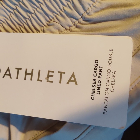 Athleta Chelsea Cargo Lined Pants NW T Size 12 - Picture 4 of 10